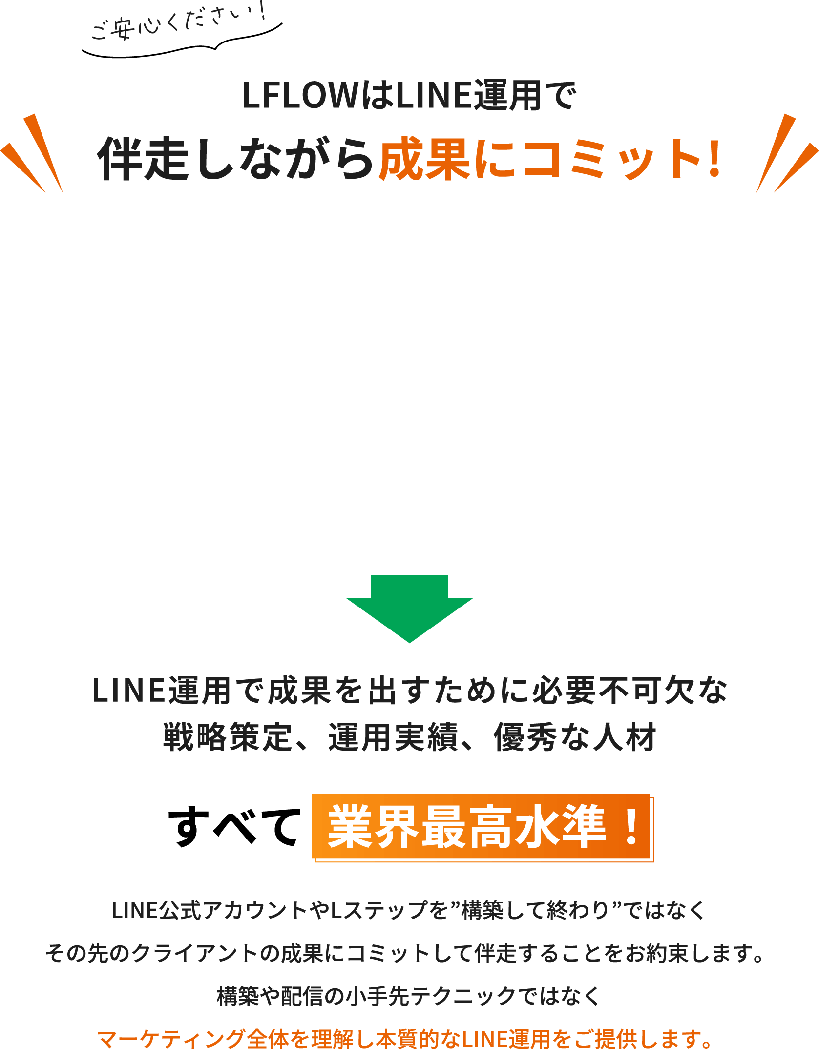 LFLOWはLINE運用で併走しながら成果にコミット！